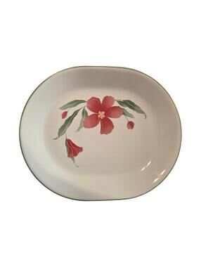 Corelle By Corning Pacific Bloom  12.25" x 10" Oval Platter, Hibiscus